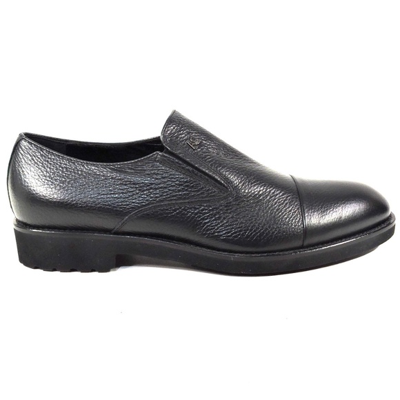ALBERTO CICCIOLI ?? MEN\'S BLACK SOFT LEATHER COMFORT LOAFERS main image 7
